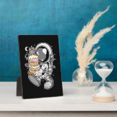 宇宙飛行士お誕生日ケーキ フォトプラーク (側面)