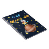 👨 🚀 宇宙飛行士かわいい宇宙テーマカスタム写真名 ノートブック (右側)