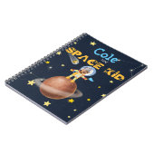 👨 🚀 宇宙飛行士かわいい宇宙テーマカスタム写真名 ノートブック (左側)