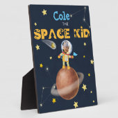 👨 🚀 ‍宇宙飛行士かわいい宇宙テーマカスタム写真名 フォトプラーク (側面)