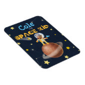 👨 🚀 宇宙飛行士かわいい宇宙テーマカスタム写真名 マグネット (右側)