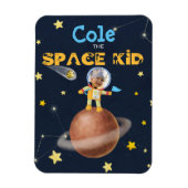 👨 🚀 宇宙飛行士かわいい宇宙テーマカスタム写真名 マグネット (縦)