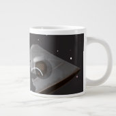 宇宙飛行士がカプセルの外を宇宙遊泳 ジャンボコーヒーマグカップ (右)
