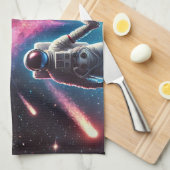 宇宙飛行士がキッチンタオルを愛する キッチンタオル (四つ折り)