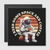 宇宙飛行士がコーヒーを飲む (正面/裏面)