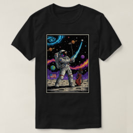 宇宙飛行士がゴルフをプレー Tシャツ