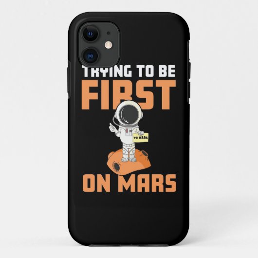 宇宙飛行士が初めて火星 Case-Mate iPhoneケース (裏面)