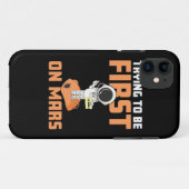 宇宙飛行士が初めて火星 Case-Mate iPhoneケース (裏面(横))