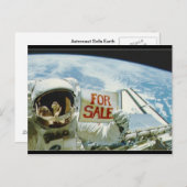 宇宙飛行士が地球を売る ポストカード (正面/裏面)