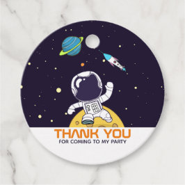 宇宙飛行士が宇宙を探検ありがとう フェイバータグ