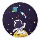 宇宙飛行士が宇宙を探検 セラミックノブ (正面)