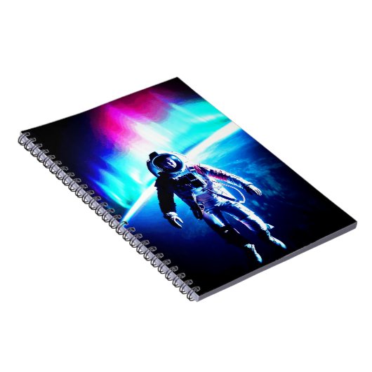 宇宙飛行士が拘束されずに ノートブック (右側)