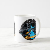 宇宙飛行士が描く惑星 コーヒーマグカップ (正面右)