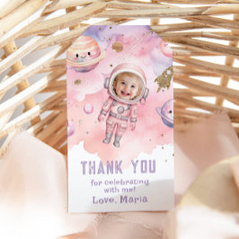 宇宙飛行士が撮影した感謝してい宇宙飛行士 ギフトタグ