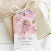 宇宙飛行士が撮影した感謝してい宇宙飛行士 ギフトタグ