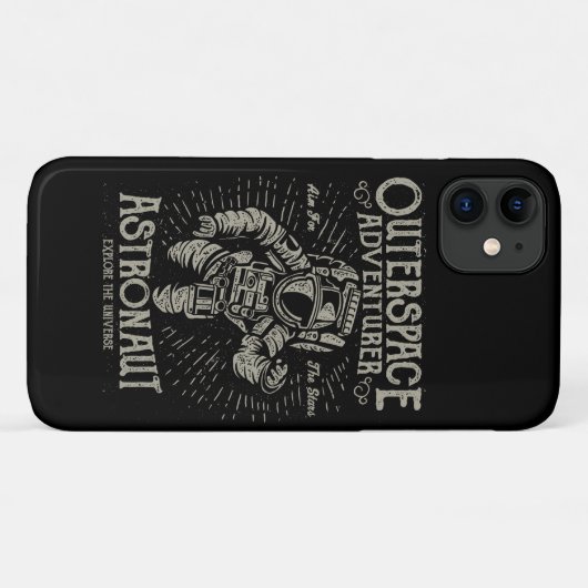 宇宙飛行士が星を目指す Case-Mate iPhoneケース (裏面(横))