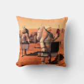 宇宙飛行士が火星に気象機器を設置する。 クッション (正面)