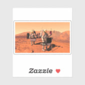 宇宙飛行士が火星に気象機器を設置する。 シール (シート)