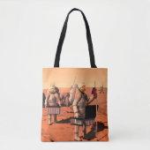 宇宙飛行士が火星に気象機器を設置する。 トートバッグ (正面)