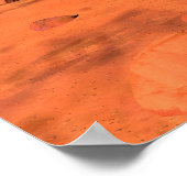 宇宙飛行士が火星に気象機器を設置する。 ポスター (角)