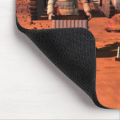 宇宙飛行士が火星に気象機器を設置する。 マウスパッド (コーナー)