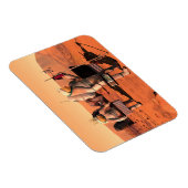 宇宙飛行士が火星に気象機器を設置する。 マグネット (右側)