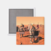 宇宙飛行士が火星に気象機器を設置する。 マグネット (正面/裏面)