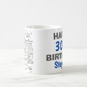 宇宙飛行士が郵便が届くのを見て驚く コーヒーマグカップ (中央)
