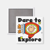 宇宙飛行士がTシャツや贈り物を探索しよう マグネット (正面/裏面)