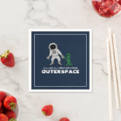 宇宙飛行士とエイリアン、アウタースペース スタンダードカクテルナプキン (インサイチュ)