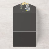 宇宙飛行士とエイリアン オールインワン招待状 (外側)