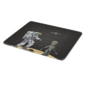 宇宙飛行士とエイリアン カッティングボード (角)