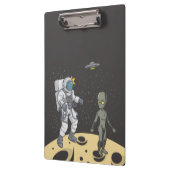 宇宙飛行士とエイリアン クリップボード (左)