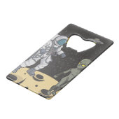 宇宙飛行士とエイリアン クレジットカード栓抜き (裏面アングル)