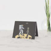 宇宙飛行士とエイリアン サンキューカード (裏面)