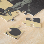 宇宙飛行士とエイリアン ジグソーパズル (側面)