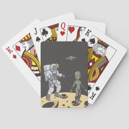 宇宙飛行士とエイリアン トランプ (裏面)
