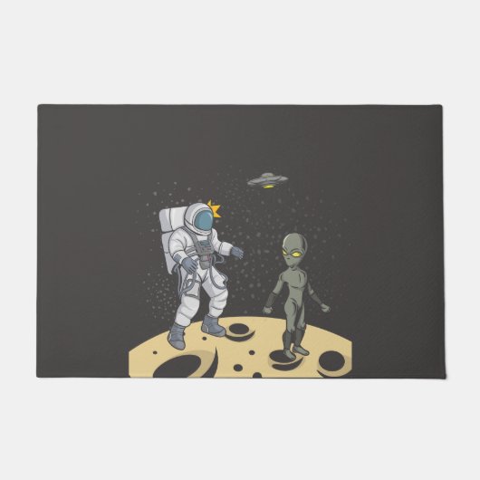 宇宙飛行士とエイリアン ドアマット (正面)