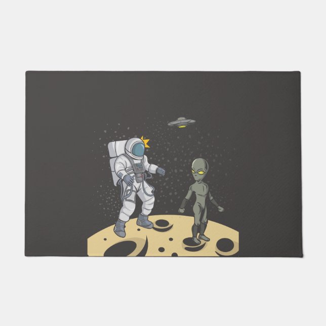 宇宙飛行士とエイリアン ドアマット (正面)