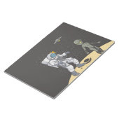 宇宙飛行士とエイリアン ノートパッド (アングル)