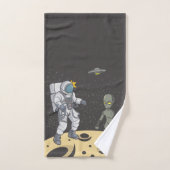宇宙飛行士とエイリアン バスタオルセット (ハンドタオル)