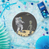 宇宙飛行士とエイリアン ペーパープレート (パーティー)