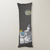 宇宙飛行士とエイリアン ボディピロー (裏面 (縦))