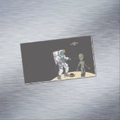 宇宙飛行士とエイリアン マグネット名刺 (インサイチュ)