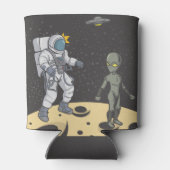 宇宙飛行士とエイリアン 缶クーラー (裏面)