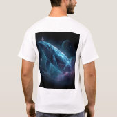 宇宙飛行士とクジラ Tシャツ (裏面)