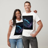宇宙飛行士とクジラ Tシャツ (ユニセックス)