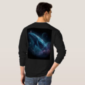 宇宙飛行士とクジラ Tシャツ (裏面フル)
