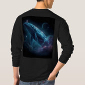 宇宙飛行士とクジラ Tシャツ (裏面)
