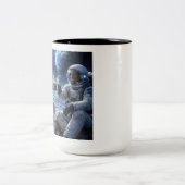 宇宙飛行士とコーヒー ツートーンマグカップ (中央)